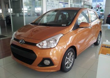 Hyundai Grand i10 Sedan 1.2 AT màu cam Giá tốt tại Hyundai Phạm Văn Đồng